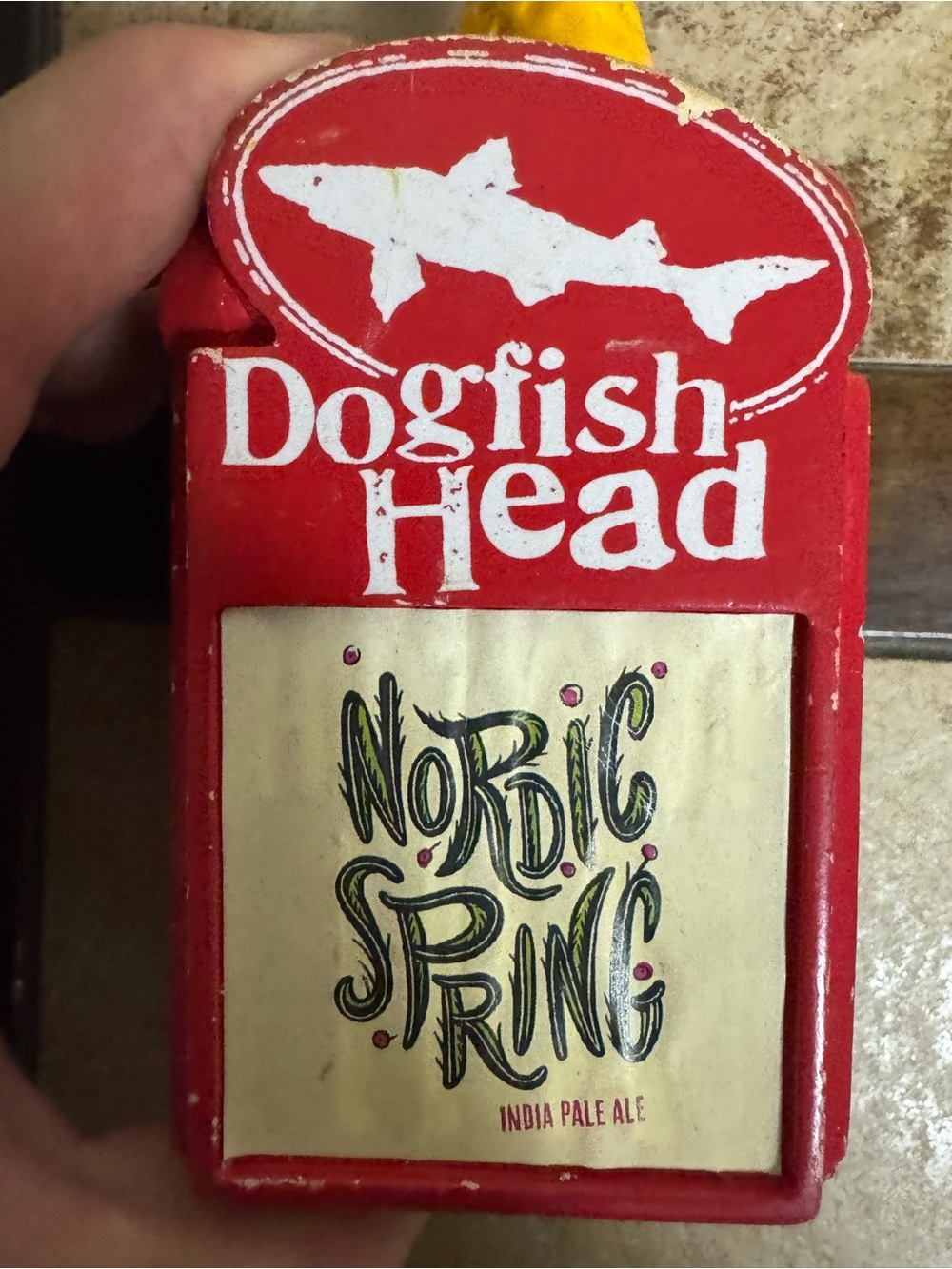 Yellow Fish Tap Handle - Picture 2 of 3